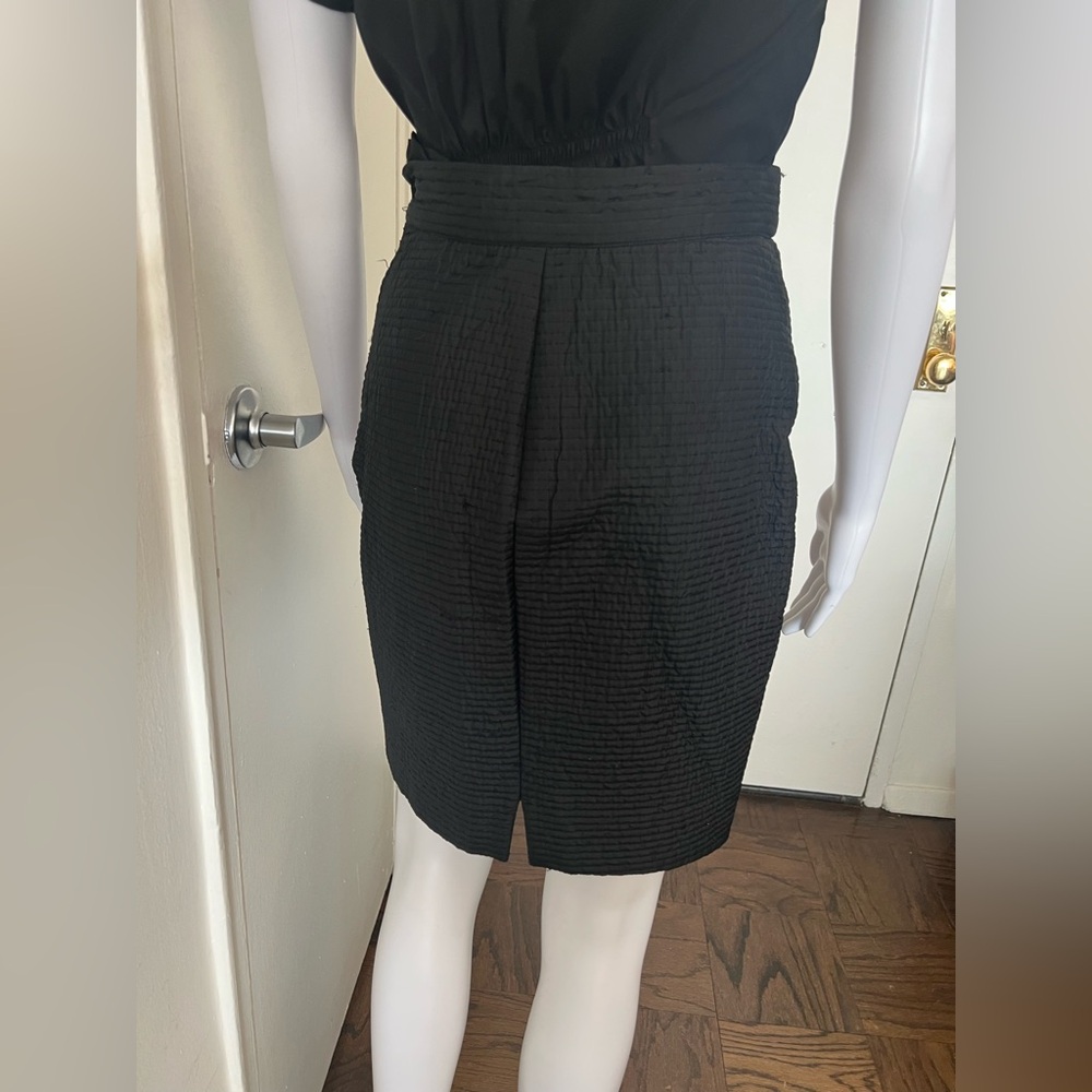 Vintage Gianfranco Ferre for Bergdorf Goodman Custom Silk Quilted Pencil Skirt - Picture 3 of 14